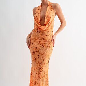 Vacation backless bodycon dress